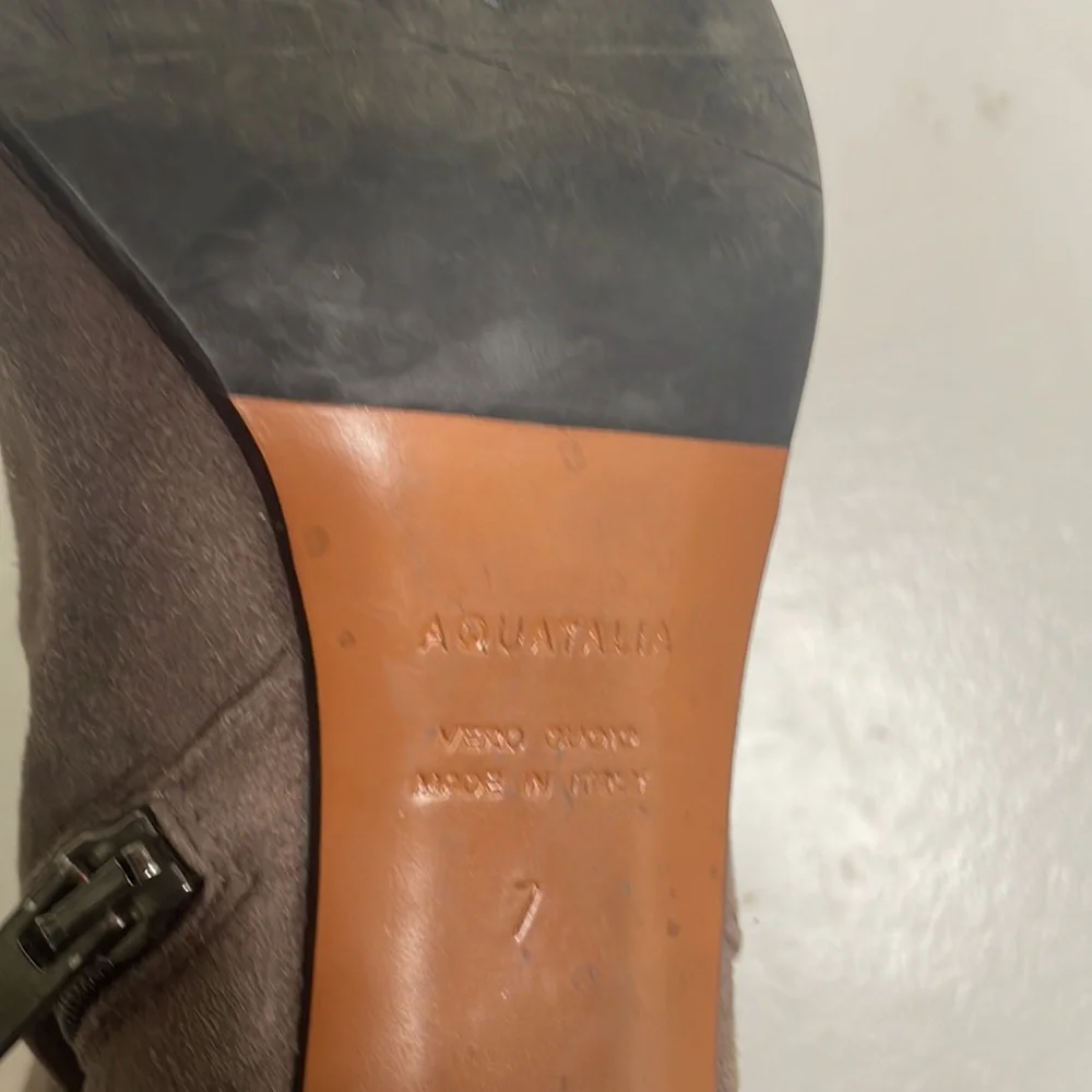 Aquatalia Vanie Weatherproof Ankle Boot in Taupe Size 7‎